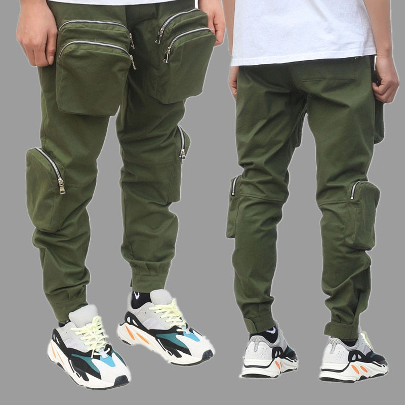 mens joggers with zipper pockets