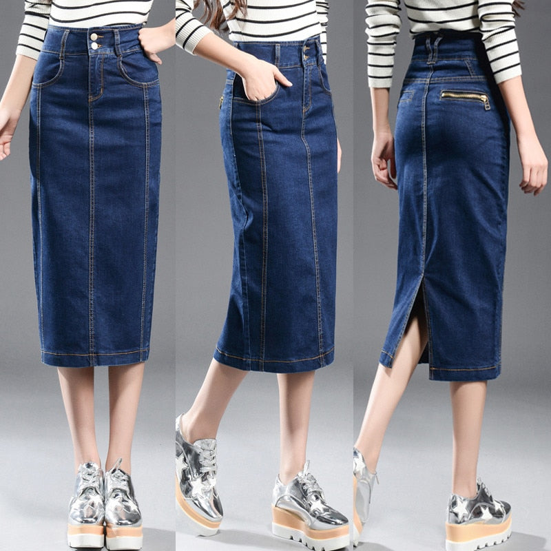 denim skirts for women