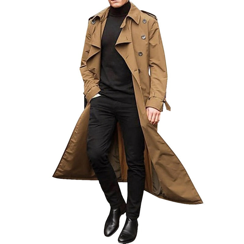 New Long Coat Men Spring Autumn Mens Trench Casual Trench Coat Men Loo Borizcustom