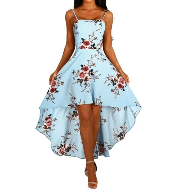 long flower dress womens