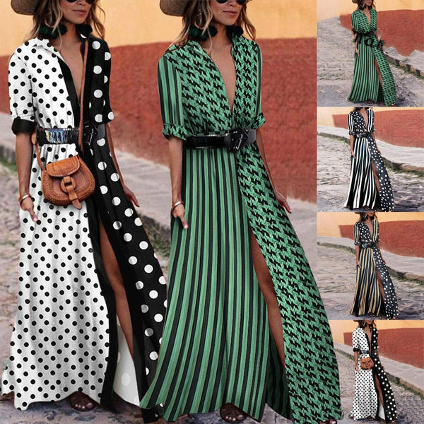 womens summer boho long maxi dress