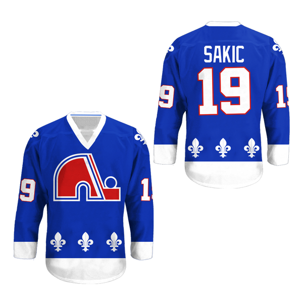 joe sakic nordiques jersey