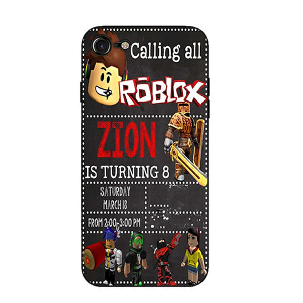 Roblox Game Hard And Transparent Phone Case For Iphone 6 6s 7 8 Plus X Borizcustom - amazoncom iphone 7 plus8 plus case roblox games dantdm