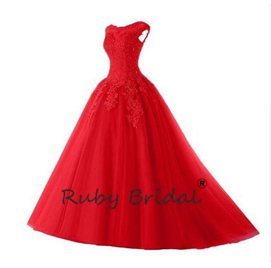 ruby red quinceanera dresses
