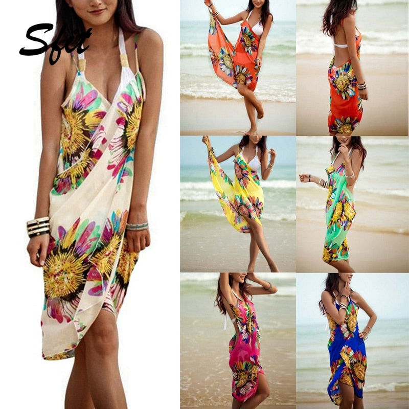 chiffon beach wear