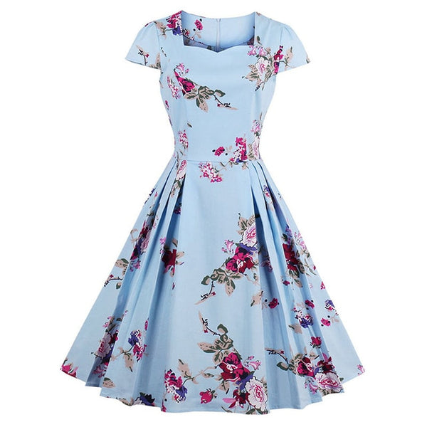 mid length floral dress