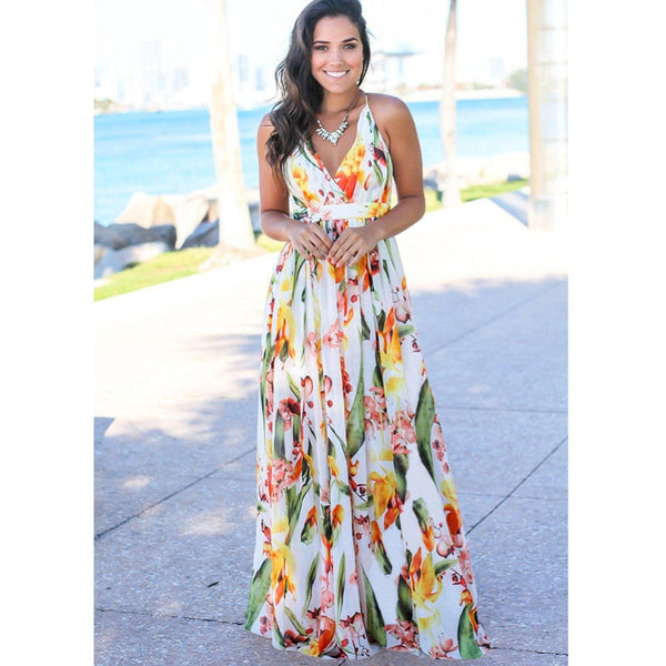 maxi floral summer dresses