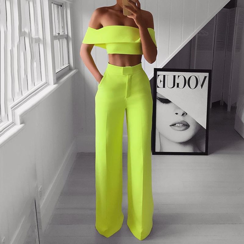 pants and crop top set formal