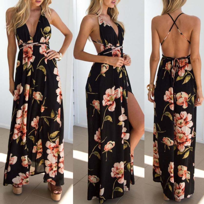 floral summer dress long