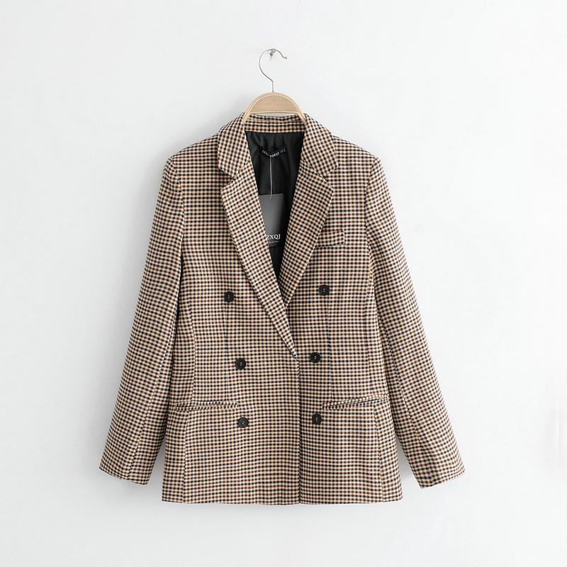 vintage plaid blazer