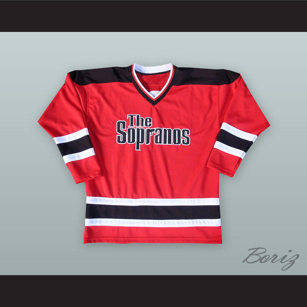 red hockey jersey