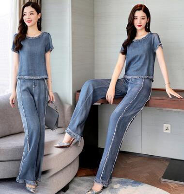 new fashion jeans top for girl 2019