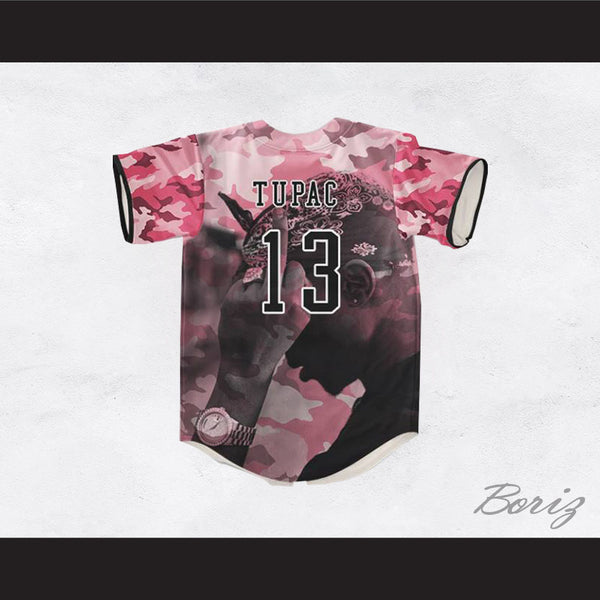Pink Camouflage Baseball Jersey 