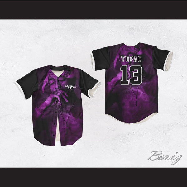 purple baseball jersey