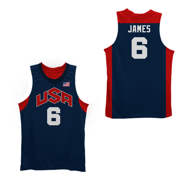 lebron james usa jersey