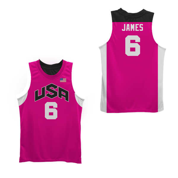 pink color basketball jersey