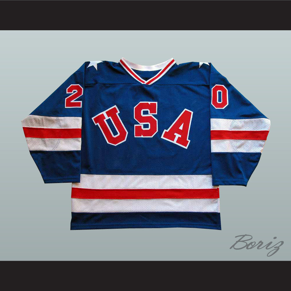 Ice Team USA Bob Suter 20 Hockey Jersey 