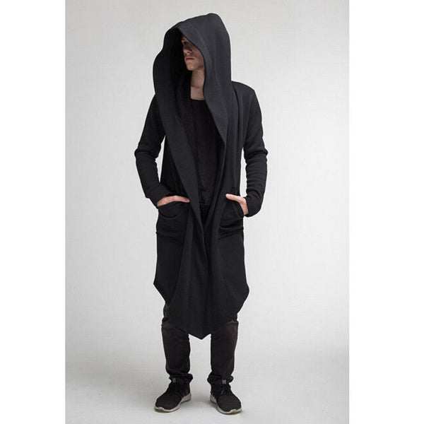 long cape coat with hood