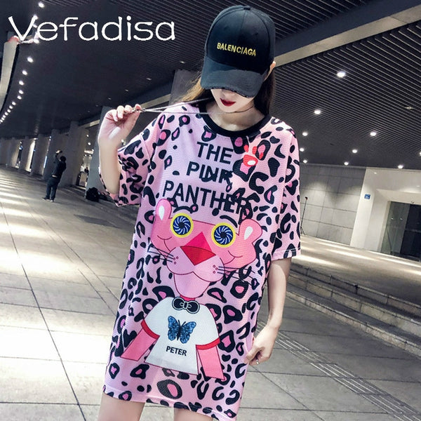 pink panther shirt dress