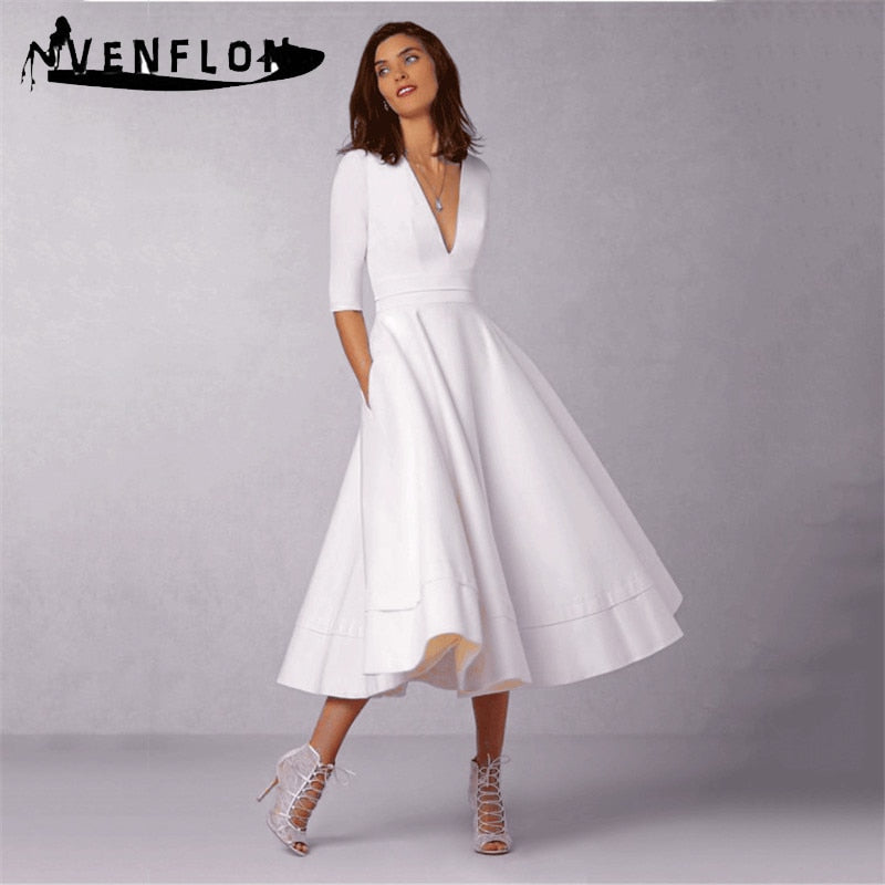 elegant white dresses plus size