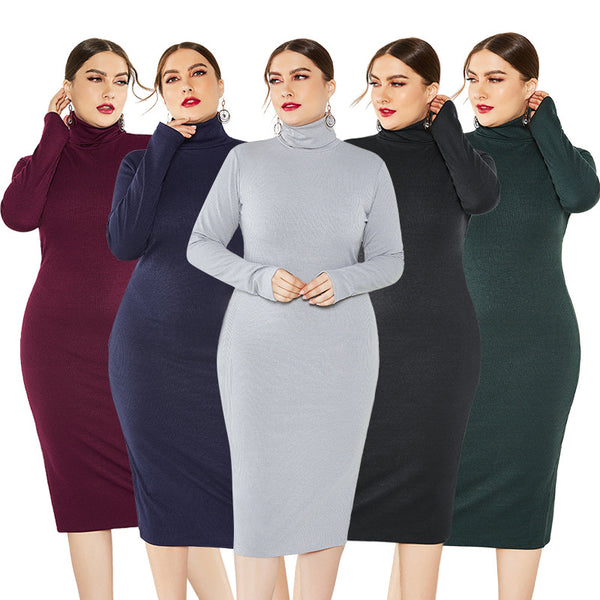 long winter dresses plus size