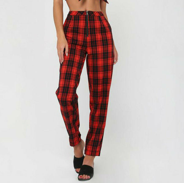 plaid sweatpants womens