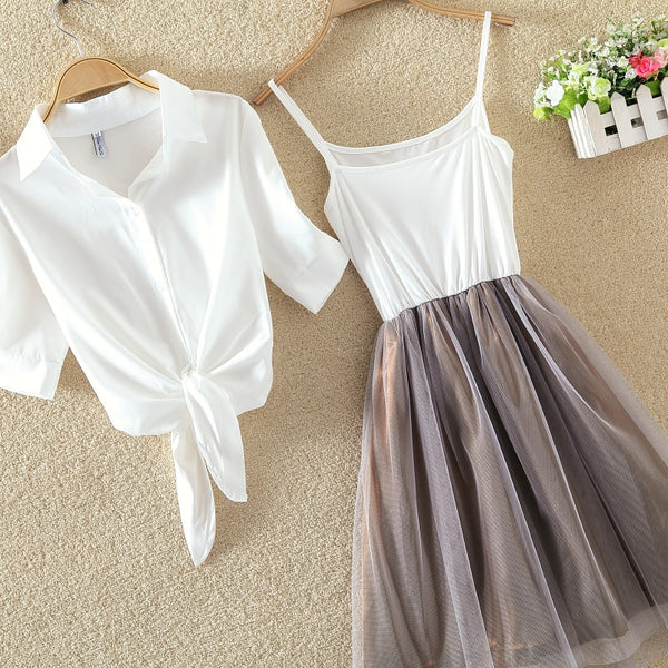 tulle casual dress