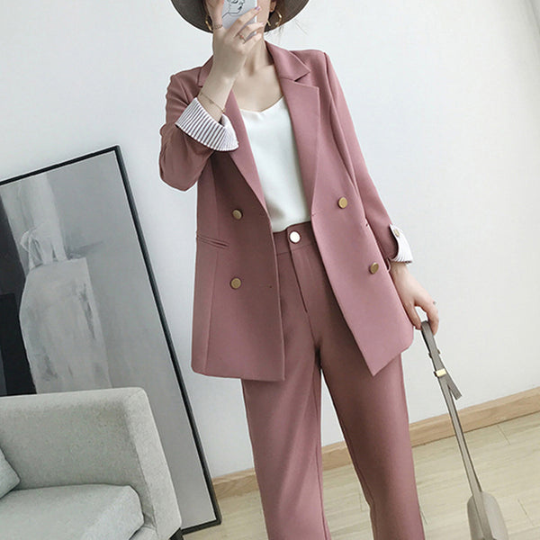 plus size 2 piece pant suit