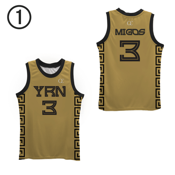 YRN Migos Basketball Jersey Colors 