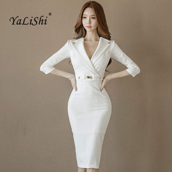 white work dress with sleeves