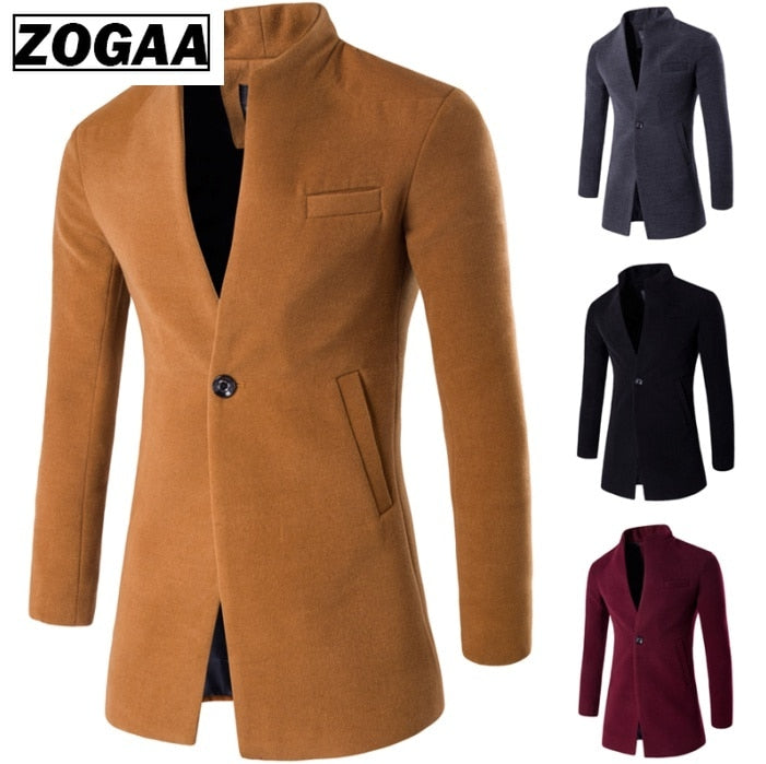 ZOGAA Autumn Spring Coat Casual Wool 