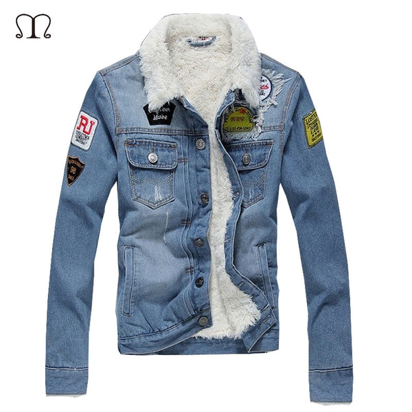 fur lined jean jacket