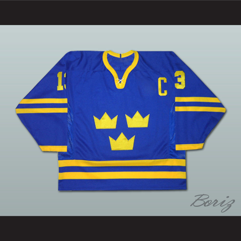 sweden hockey jersey blue