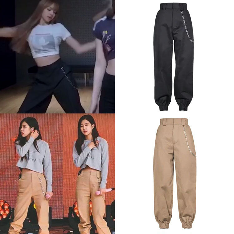 black pink sweatpants