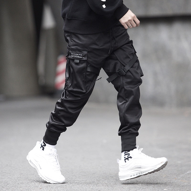 black casual joggers