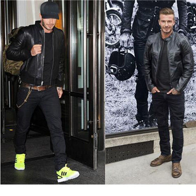 jaqueta couro david beckham