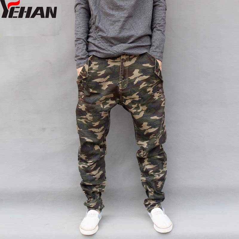 baggy cargo camo pants