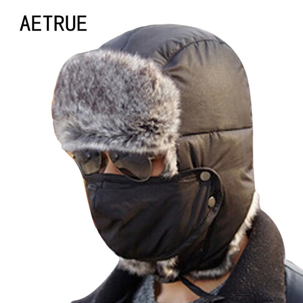 mens fur bomber hat