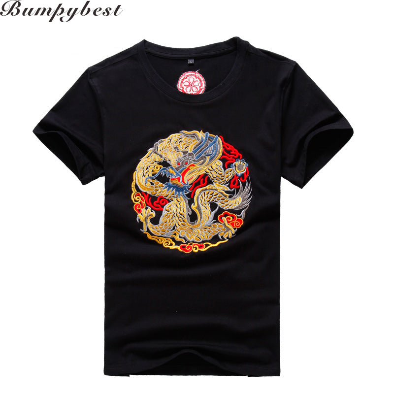 17 New Design Cotton Embroidery Dragon T Shirt Mens Fashion Summer M Borizcustom