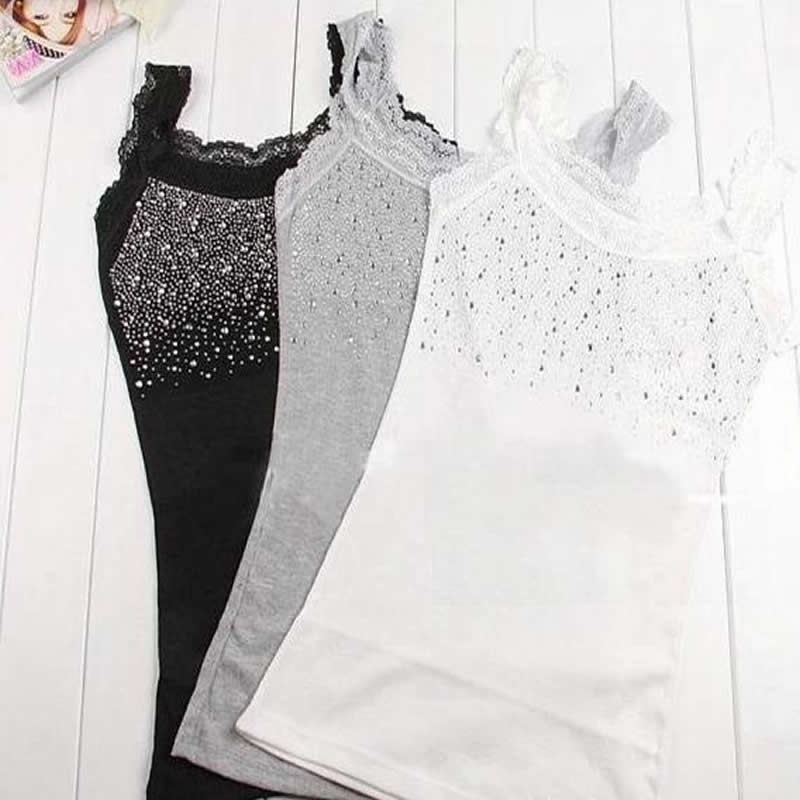 ladies white cami top