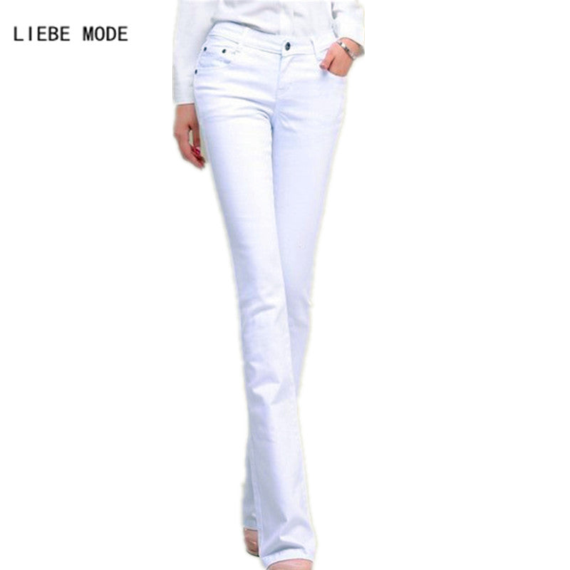 white cut up skinny jeans