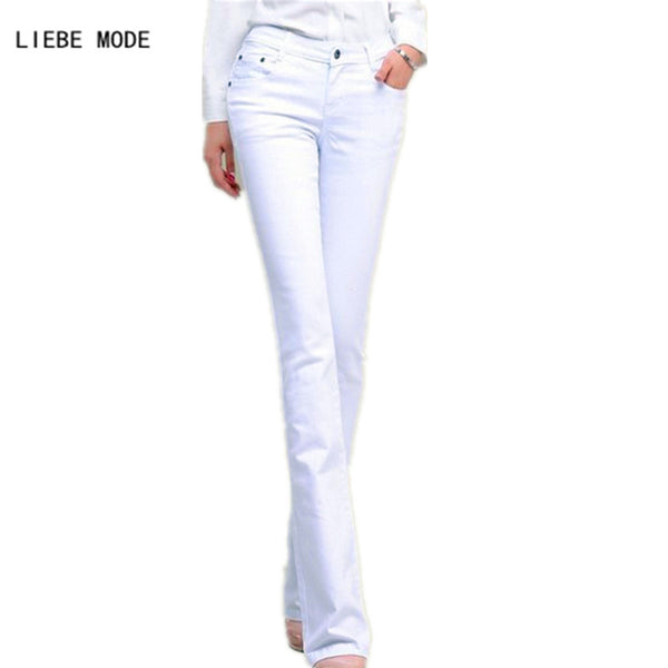 womens white bell bottom jeans