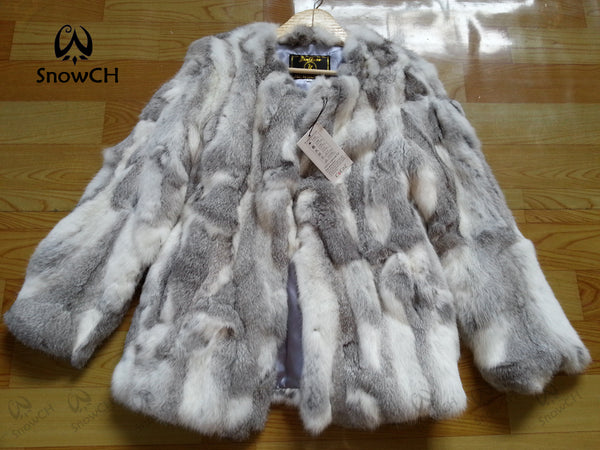 rabbit fur coat