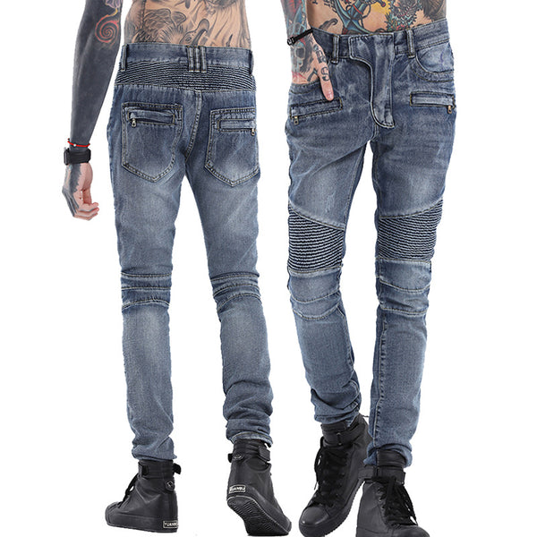 mens designer biker jeans