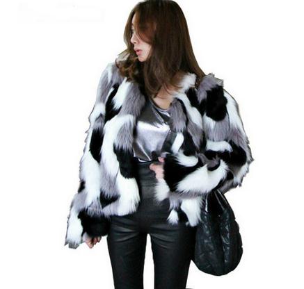 plus size faux fur jacket