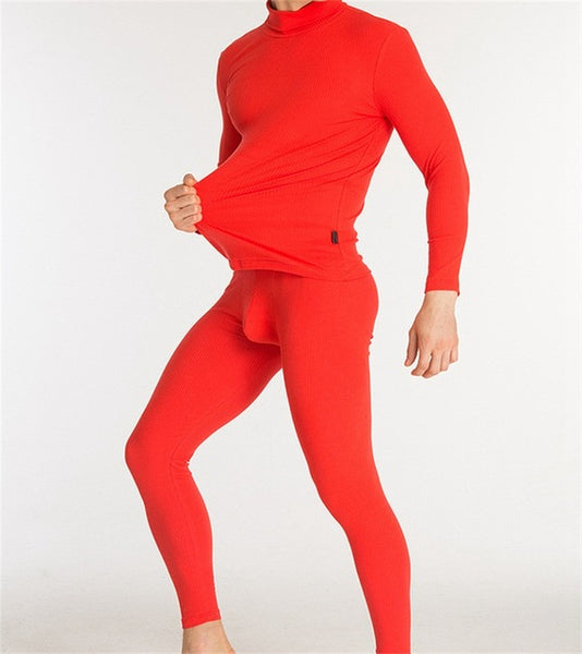 adult red long johns