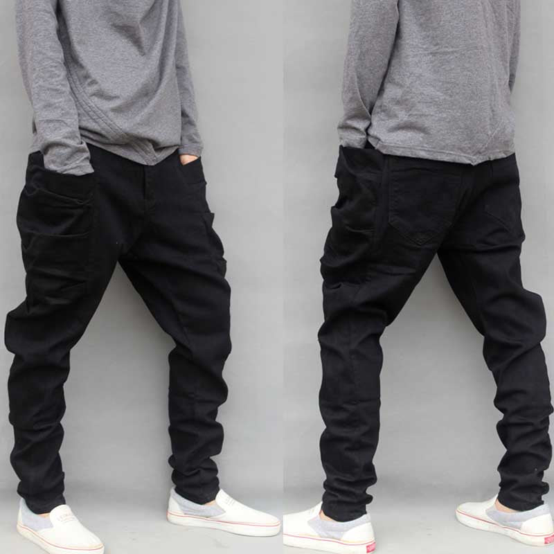 baggy cargo pants black