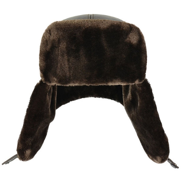 mens winter fur hats with ear flaps