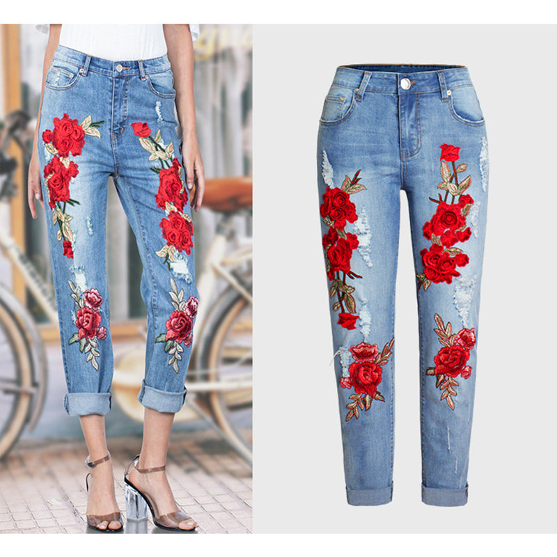 loose denim pants for ladies