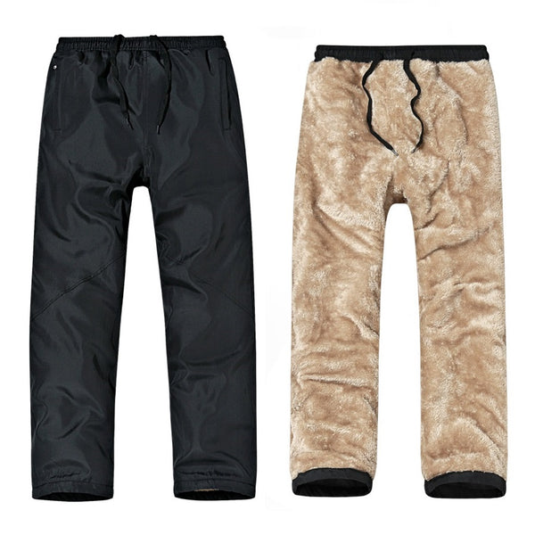 Winter pants Fleece thick men joggers 